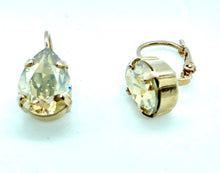 Load image into Gallery viewer, Earrings - Swarovski Hook - Pear 18x13(Med)
