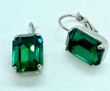 Load image into Gallery viewer, Earrings - Swarovski Hook - Octagonal 14x10 (lge)
