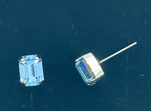 Load image into Gallery viewer, Earrings - Swarovski Stud - Rectangle 8x6 (Sml)
