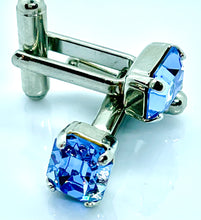 Load image into Gallery viewer, Cufflinks - Swarovski Rectangle (med)
