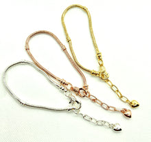 Load image into Gallery viewer, Bracelet - Snake Bracelet with Chain Extenders
