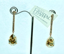 Load image into Gallery viewer, Earrings - Swarovski Drop With Pear Crystal
