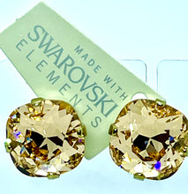 Load image into Gallery viewer, Earrings - Swarovski Stud - Cushion 12x12mm
