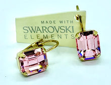 Load image into Gallery viewer, Earrings - Swarovski Hook - Rectangle (Med)
