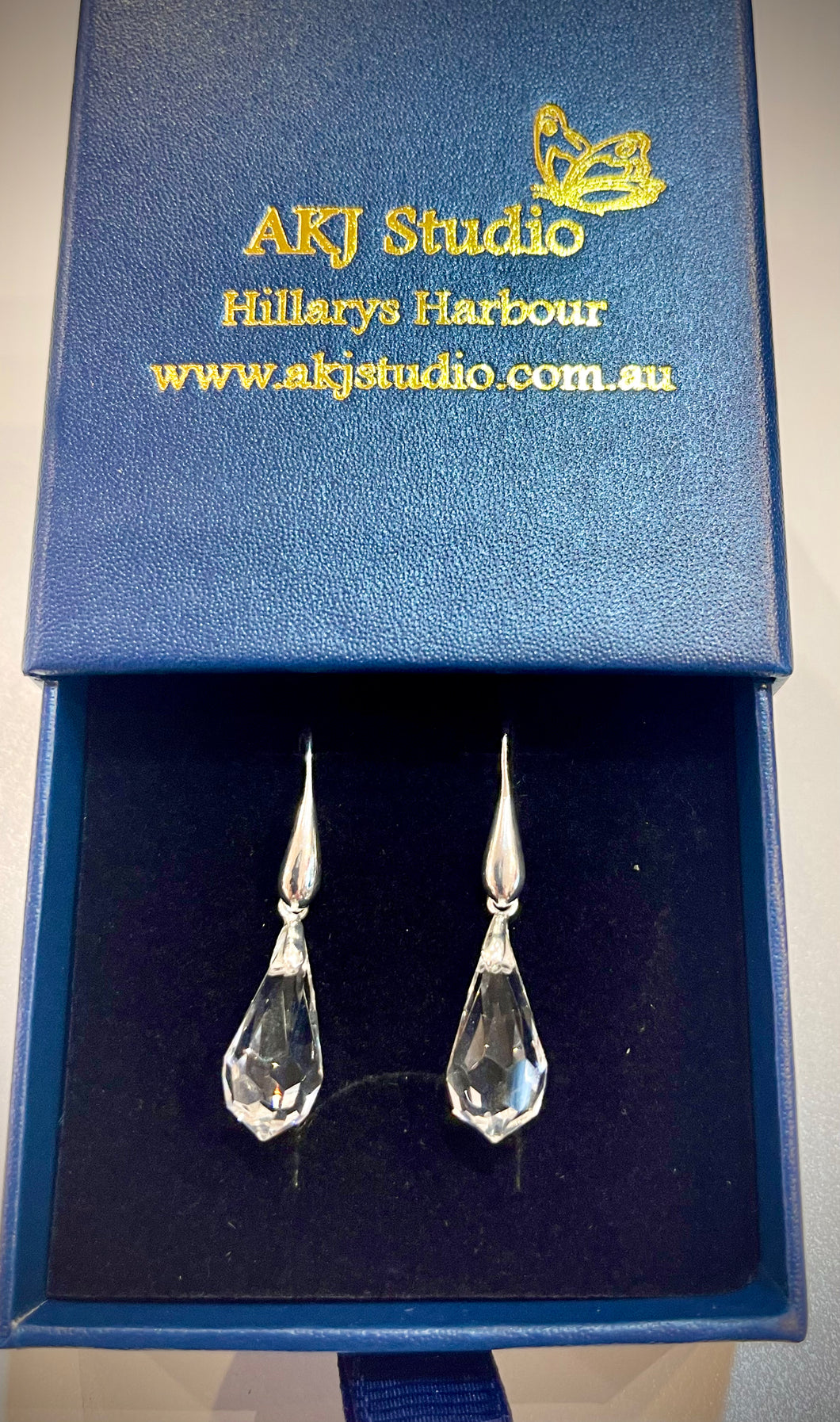 18x9 Crystal Earrings