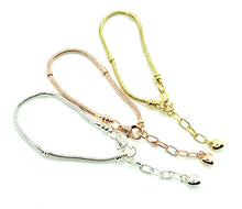 Load image into Gallery viewer, Bracelet - Snake Bracelet with Chain Extenders
