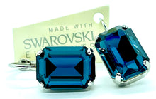 Load image into Gallery viewer, Earrings - Swarovski Hook - Octagonal 14x10 (lge)
