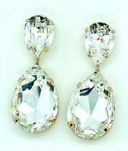 Load image into Gallery viewer, Earrings - Swarovski Drop - Double Pear
