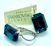 Load image into Gallery viewer, Earrings - Swarovski Hook - Octagonal 14x10 (lge)
